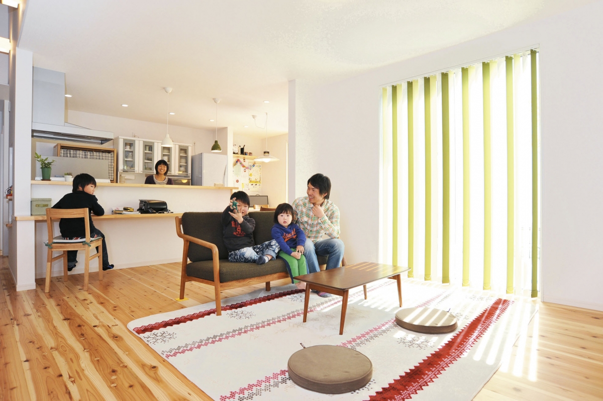 無垢の床が美しい家が アパート家賃なみに手に入る 新築 注文住宅ならイシンホーム 標準装備でウイルス対策のある家